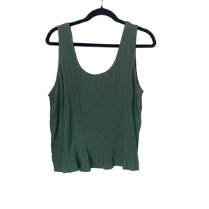 Haven Turquoise Crinkle Tank Top NWT Size Large